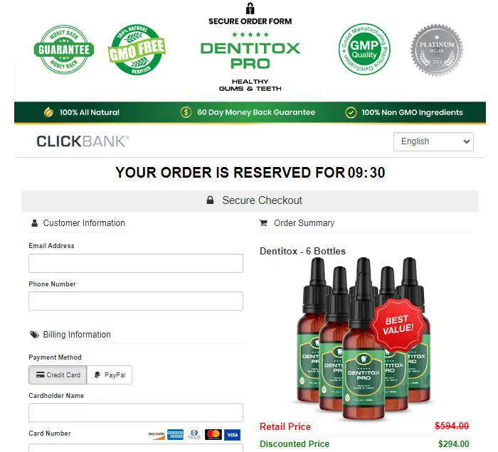 dentitox-pro dentitox-pro-secure-checkout-page